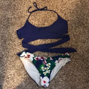 Gently used floral bikini
